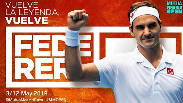 Roger Federer vuelve al Mutua Madrid Open de Tenis