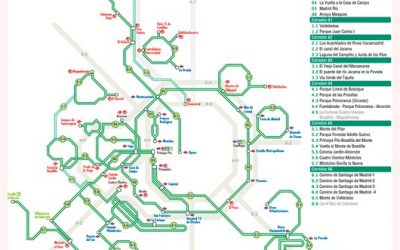 Nuevo mapa de Rutas Verdes del Consorcio de Transportes de Madrid
